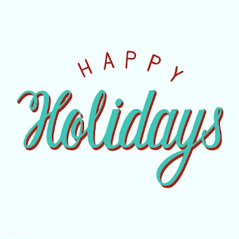 Handwritten style Happy Holidays typography | Free stock vector - 454216