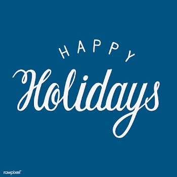 Handwritten style Happy Holidays typography | Free stock vector - 454229