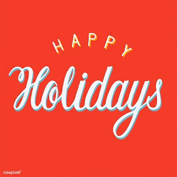 Handwritten style Happy Holidays typography | Free stock vector - 454253