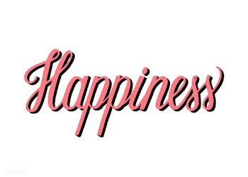 Handwritten style of Happiness typography | Free stock vector - 454224
