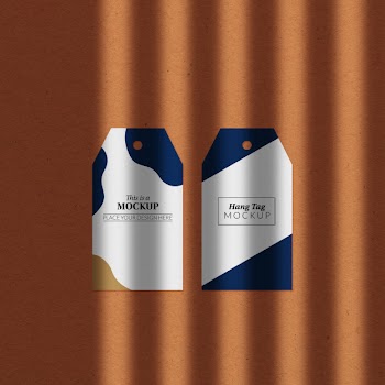 Hang tag mock-up Free Psd