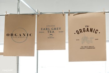 Hanged brand paper posters | Free stock psd mockup - 555898