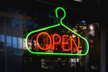 Hanger Open Sign