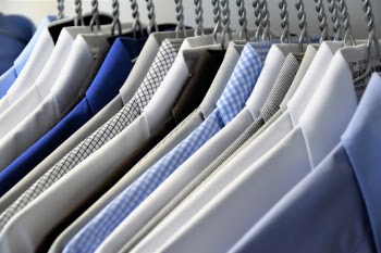Hanging Business clothes

