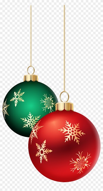 Hanging Christmas Balls Transparent Png Clip Art Image - Hanging Christmas Balls Transparent