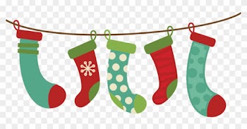 Hanging Christmas Stockings Clipart - Christmas Clip Art Stockings