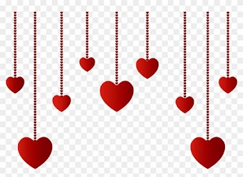 Hanging Hearts Decoration Png Picture - Hanging Hearts Png