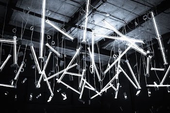 hanging lights art work
