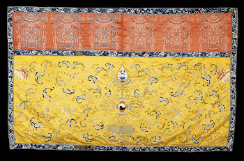 Hanging of embroidered imperial yellow | Free Photo - rawpixel