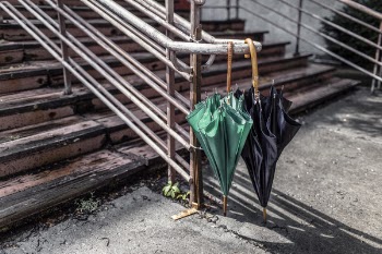 Hanging Umbrellas Free Photo 
