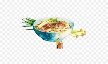 Hanoi Vietnamese cuisine Taste Illustrator Illustration - Hand-painted onion dumpling face 