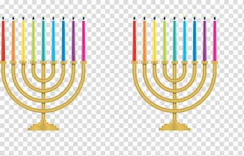 Hanukkah Euclidean Candle, color candles transparent background PNG clipart