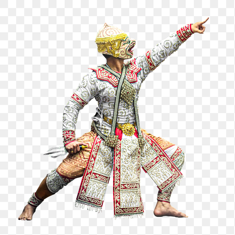 Hanuman Khon dance png sticker, | Free PNG - rawpixel