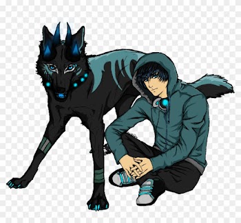 Hanzo ~ Kreptis Wolf And Human Version By Blue-rakuen - Wolf As A Human
