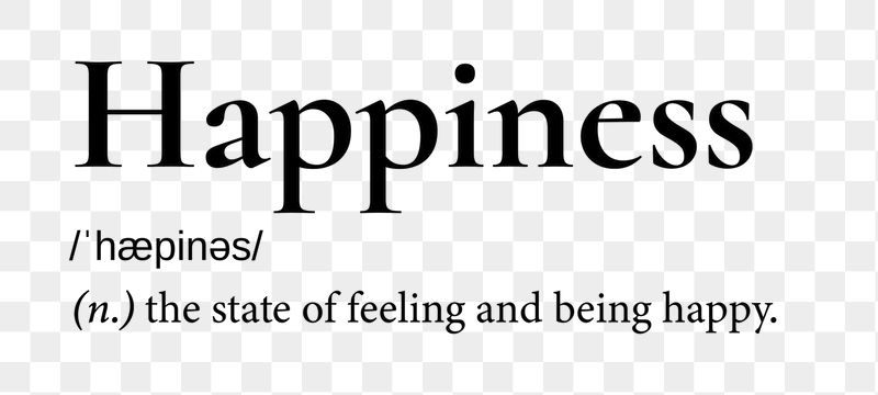 Happiness png dictionary word sticker, | Free PNG - rawpixel