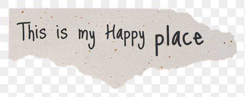 Happiness png quote, DIY torn | Free PNG - rawpixel