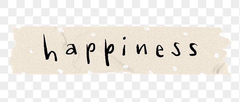 Happiness png word sticker, washi | Free PNG - rawpixel
