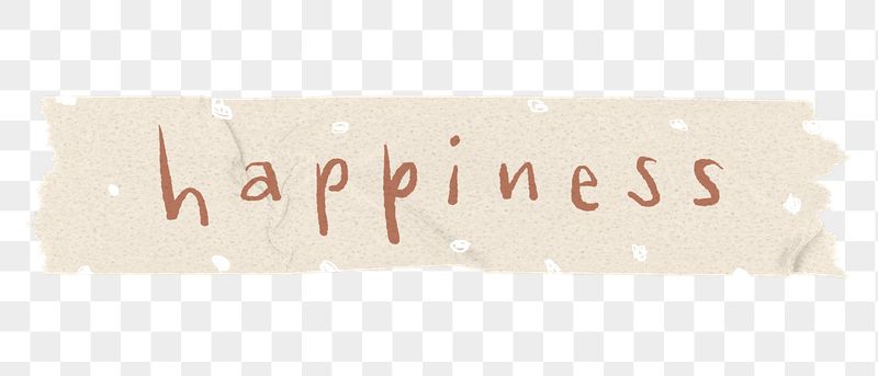 Happiness png word sticker, washi | Free PNG - rawpixel
