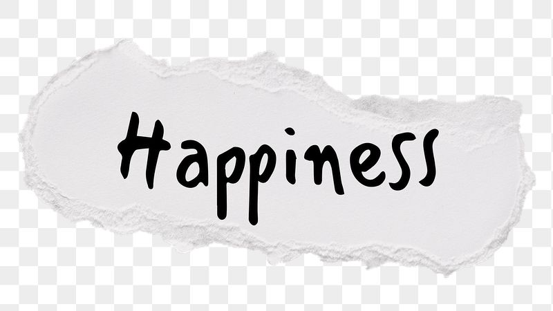 Happiness png word, torn paper | Free PNG - rawpixel