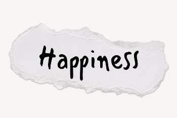Happiness word typography, torn paper | Free PSD - rawpixel