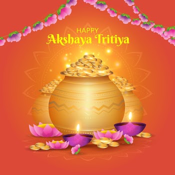 Happy akshaya tritiya day concept Free Vector