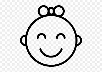 Happy Baby Girl Free Icon - Baby Girl Icon Png