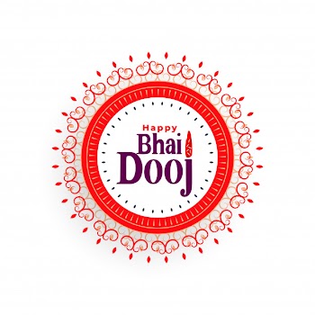 Happy bhai dooj beautiful illustration in indian style Free Vector