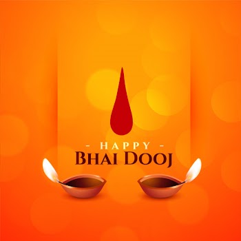 Happy bhai dooj indian family tradition celebration illustration Free Vector