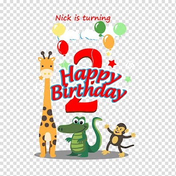 Happy Birthday and animals transparent background PNG clipart