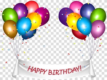 Happy birthday balloons with graffiti , Birthday cake Party Banner , Birthday transparent background PNG clipart