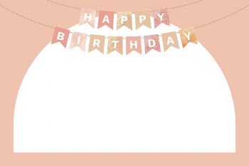 Happy birthday banner frame background, | Free Vector - rawpixel