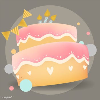Happy birthday cake design vector | Free stock vector - 508646