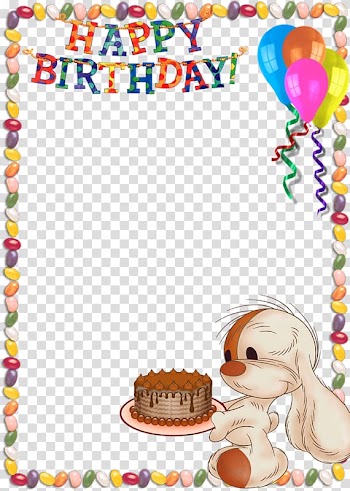 Happy birthday candy frmae, Happy Birthday to You Frames , Free Birthday Frames transparent background PNG clipart