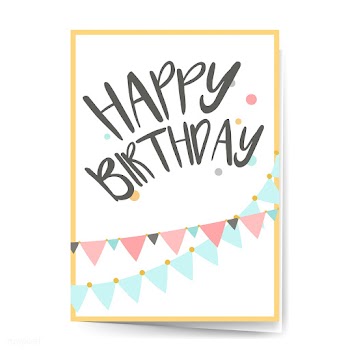 Happy birthday card design vector | Free stock vector - 508560