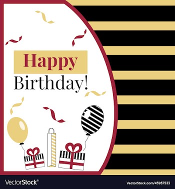 happy birthday card insta post background