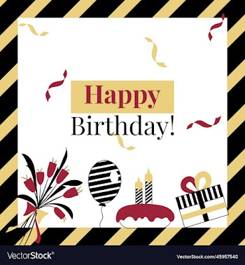 happy birthday card insta post background