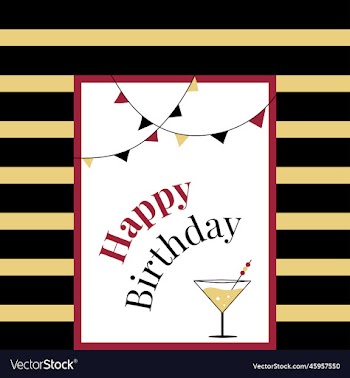 happy birthday card insta post background