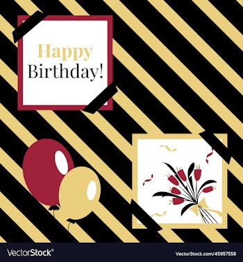 happy birthday card insta post background