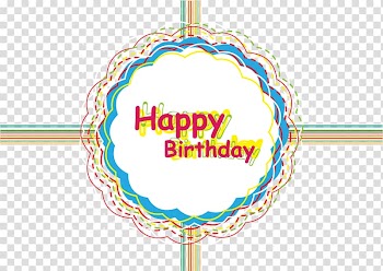 Happy Birthday Card Packaging transparent background PNG clipart