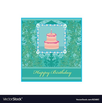 Happy Birthday Card vector image