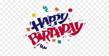 Happy Birthday Clip Art - Happy Birthday Word Png