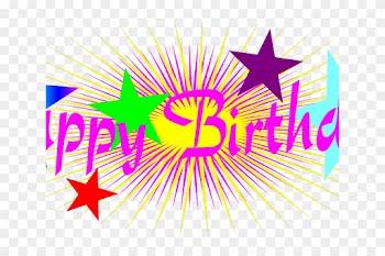 Happy Birthday Clipart Word - Graphic Design