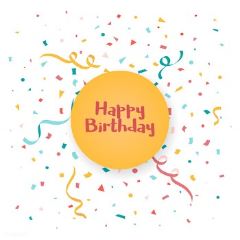 Happy Birthday confetti celebration vector | Free stock vector - 524876