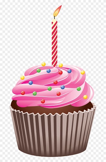 Happy Birthday Cupcake Clipart - Birthday Cupcake Clipart