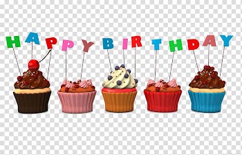 Happy birthday cupcakes , Birthday cake Cupcake, Birthday Cake HD transparent background PNG clipart
