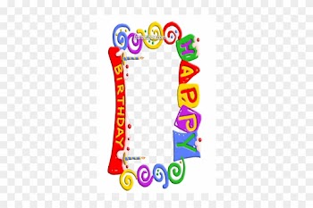 Happy Birthday Frame Clipart Line Toy Clip Art - Happy Birthday Frame