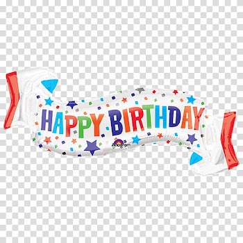 Happy Birthday Gift Toy balloon, Birthday transparent background PNG clipart