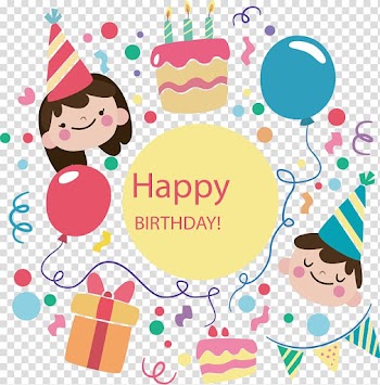Happy birthday illustration, Birthday cake Happy Birthday to You Party Birthday card, hand-drawn cartoon kids celebrate birthday transparent background PNG clipart