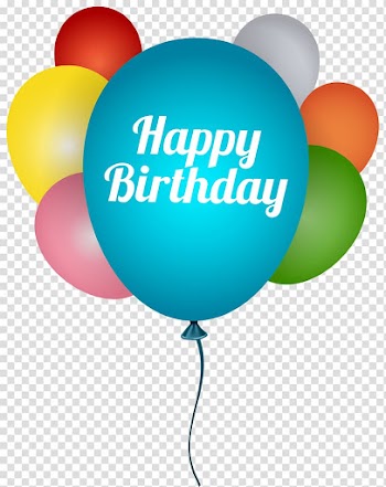 Happy birthday illustration, Birthday cake Wish Greeting card New Year, Happy Birthday Balloons transparent background PNG clipart
