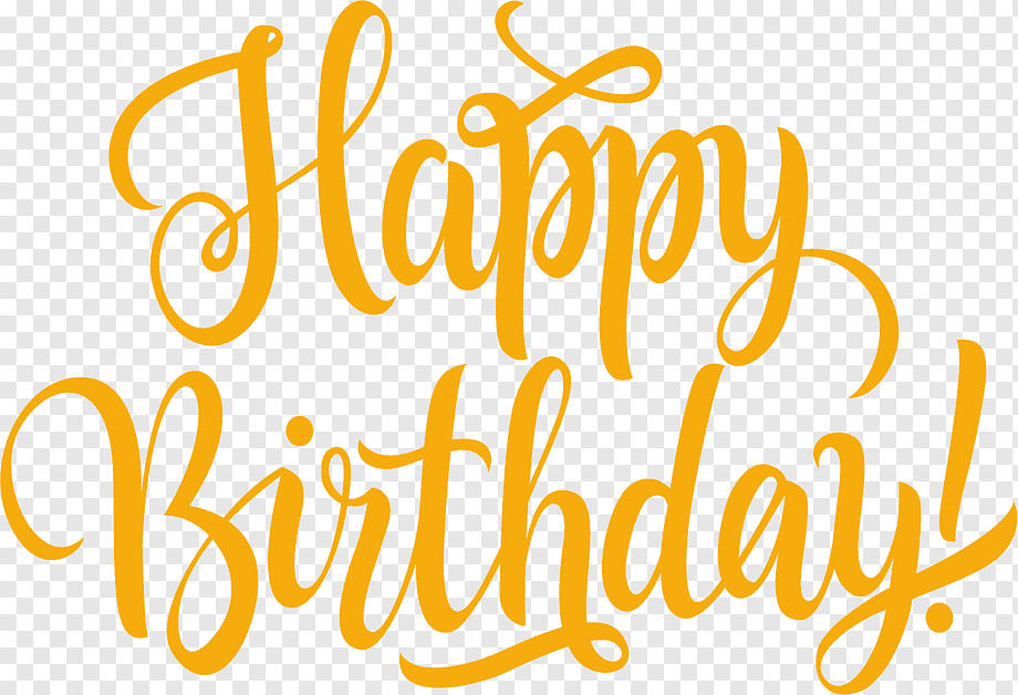 happy birthday illustration, Wedding invitation Birthday Greeting card Anniversary Wish, Khaki flat Happy Birthday English words, text, happy Birthday To You, wedding png